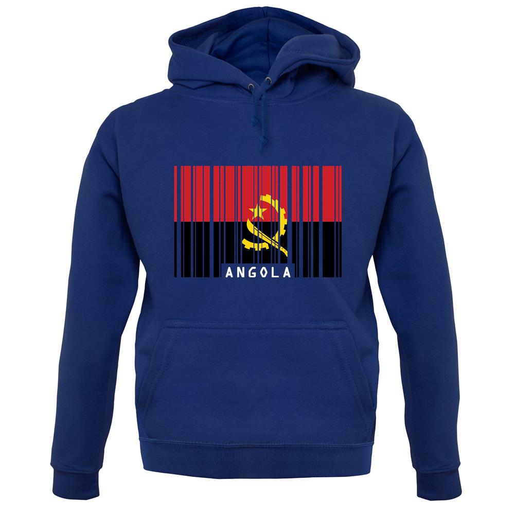 Angola Barcode Style Flag unisex hoodie Angola Barcode Style Flag unisex hoodie