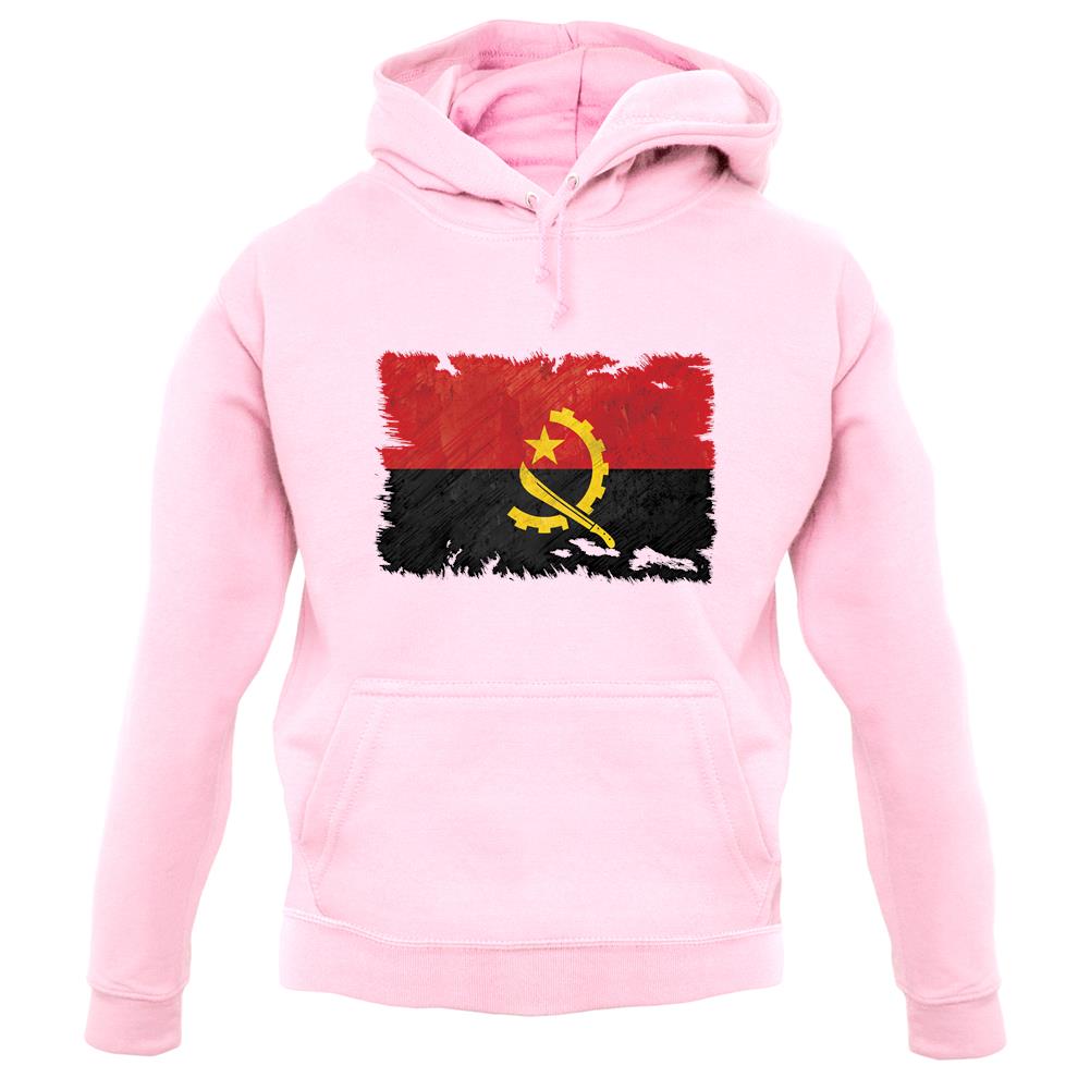 Angola Grunge Style Flag unisex hoodie Angola Grunge Style Flag unisex hoodie