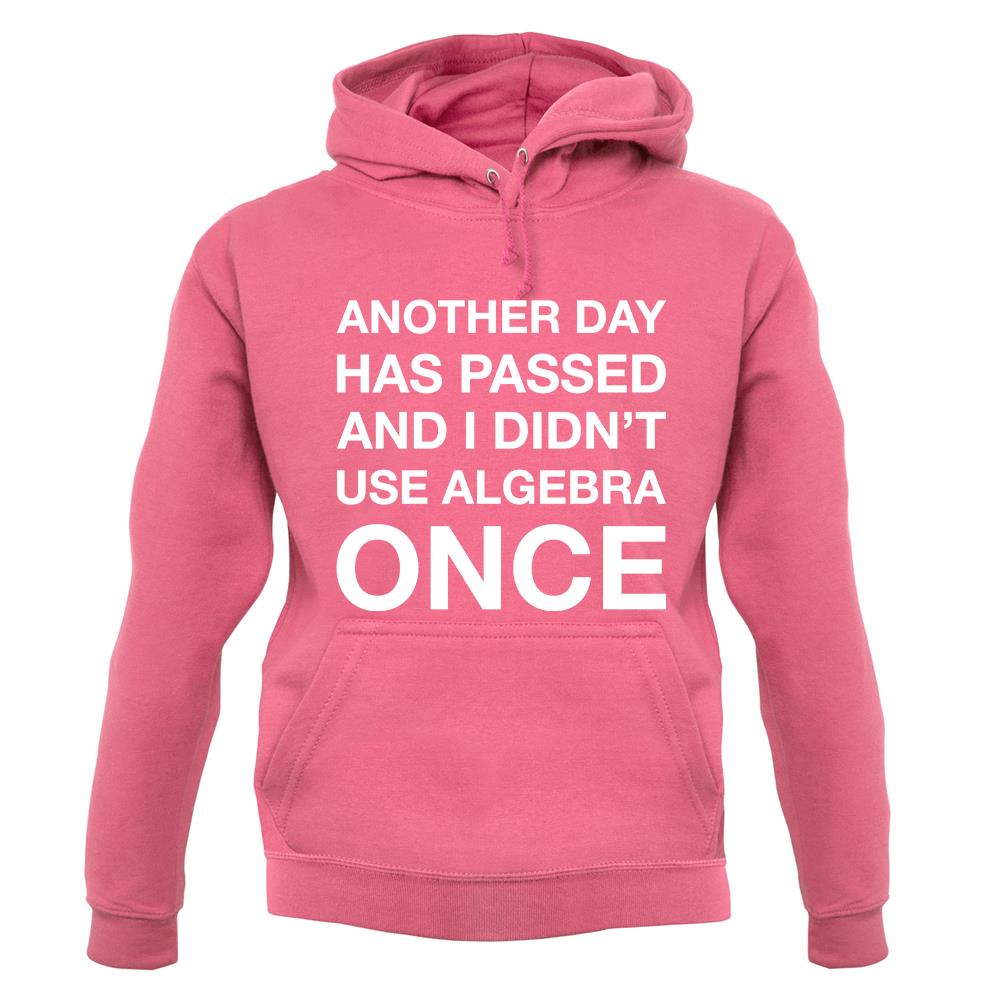 Another Day Has Passed And I Didn'T Use Algebra Once unisex hoodie Another Day Has Passed And I Didn'T Use Algebra Once unisex hoodie