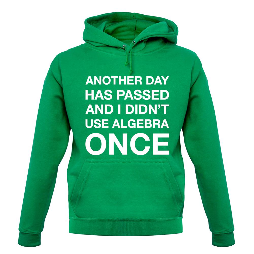 Another Day Has Passed And I Didn'T Use Algebra Once unisex hoodie Another Day Has Passed And I Didn'T Use Algebra Once unisex hoodie
