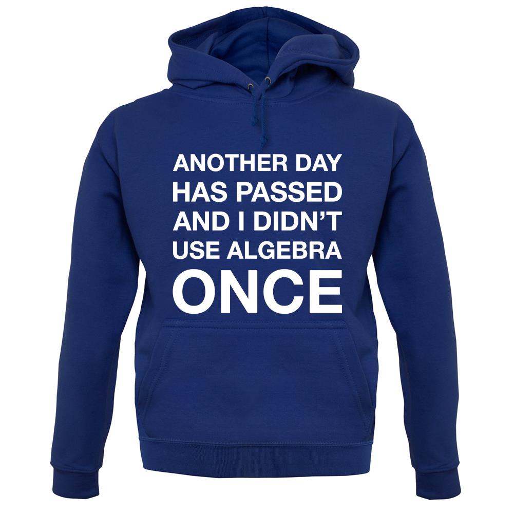Another Day Has Passed And I Didn'T Use Algebra Once unisex hoodie Another Day Has Passed And I Didn'T Use Algebra Once unisex hoodie
