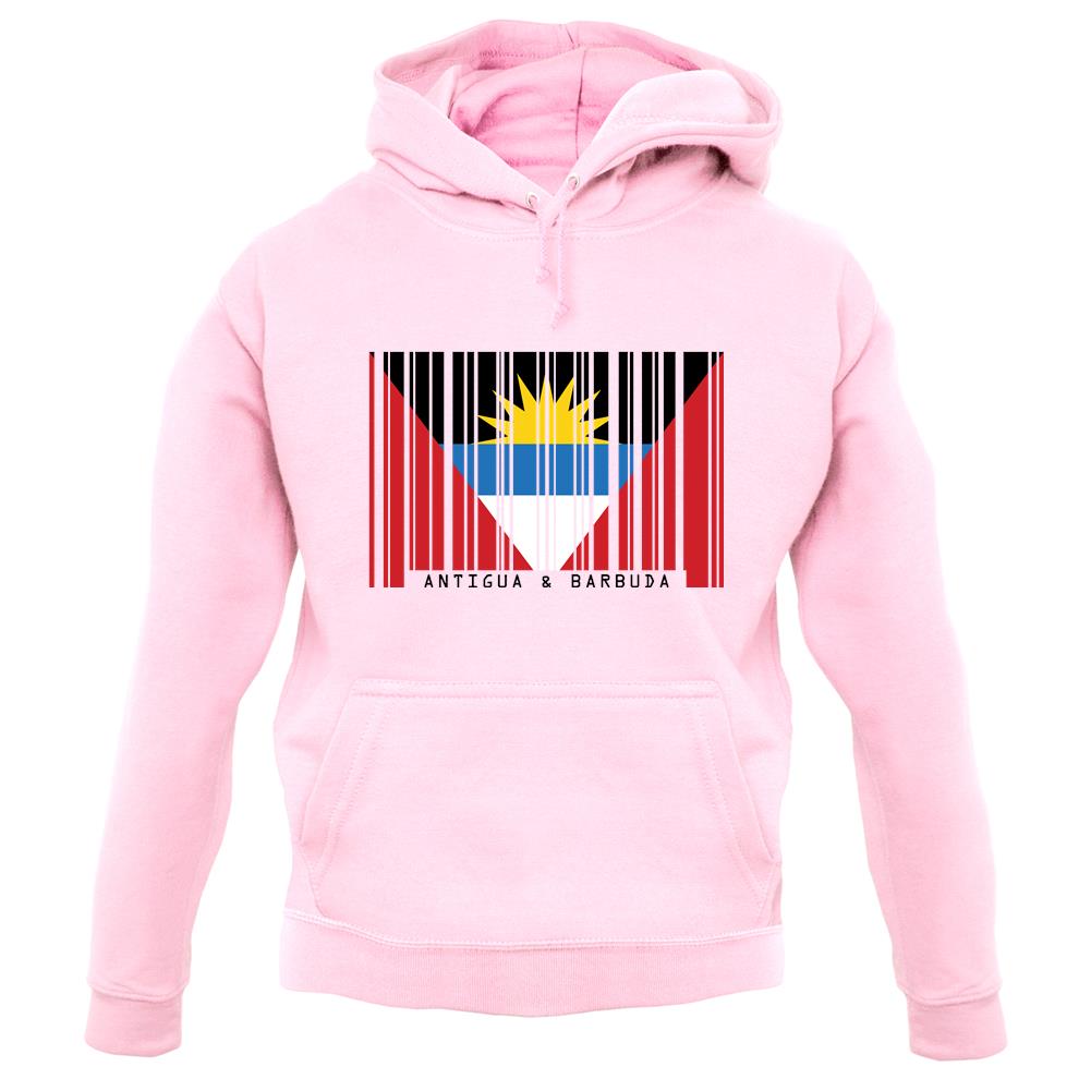 Antigua And Barbuda Barcode Style Flag unisex hoodie Antigua And Barbuda Barcode Style Flag unisex hoodie