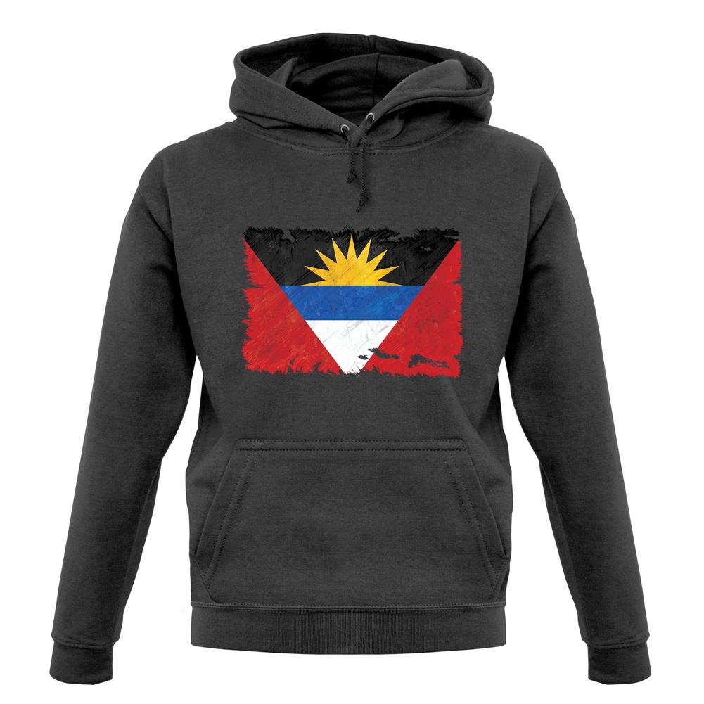 Antigua And Barbuda Grunge Style Flag unisex hoodie Antigua And Barbuda Grunge Style Flag unisex hoodie