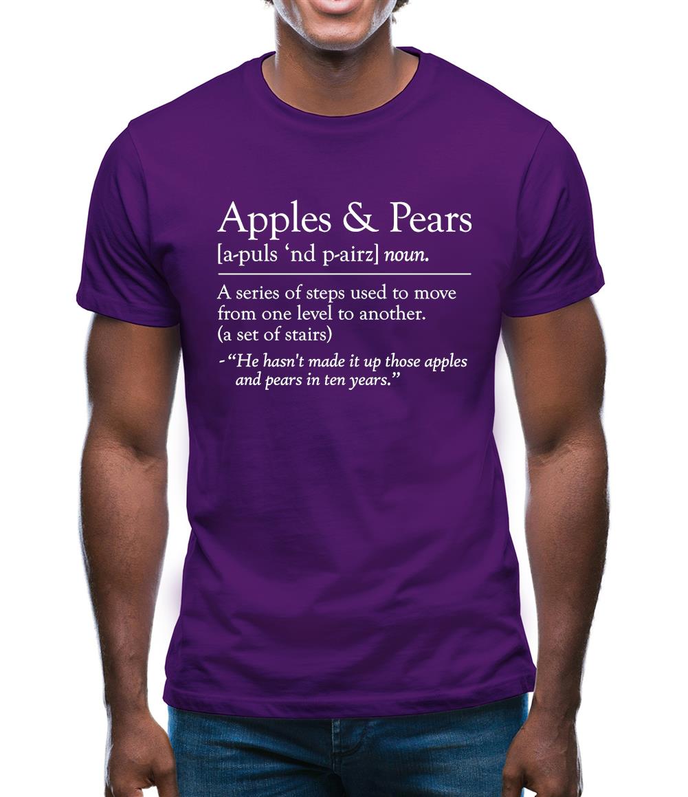 Apples & Pears Defenition Mens T-Shirt Apples & Pears Defenition Mens T-Shirt