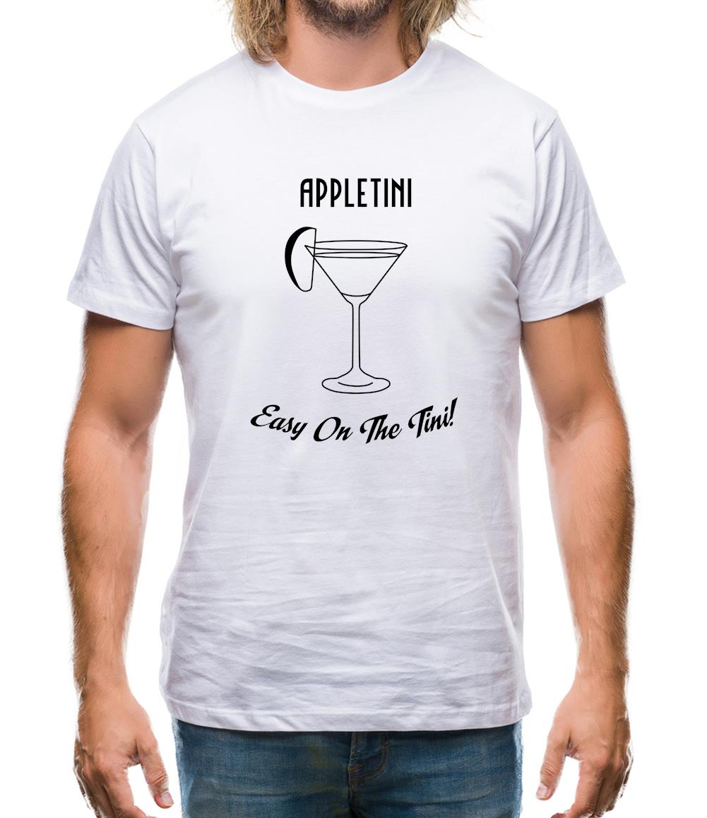 Appletini Easy On The Tini Mens T-Shirt Appletini Easy On The Tini Mens T-Shirt