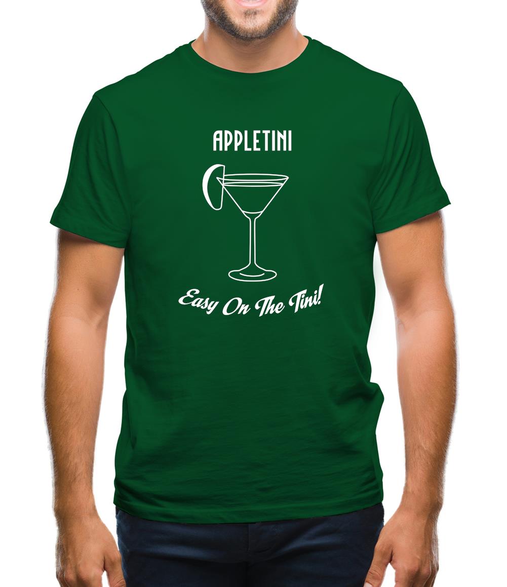 Appletini Easy On The Tini Mens T-Shirt Appletini Easy On The Tini Mens T-Shirt