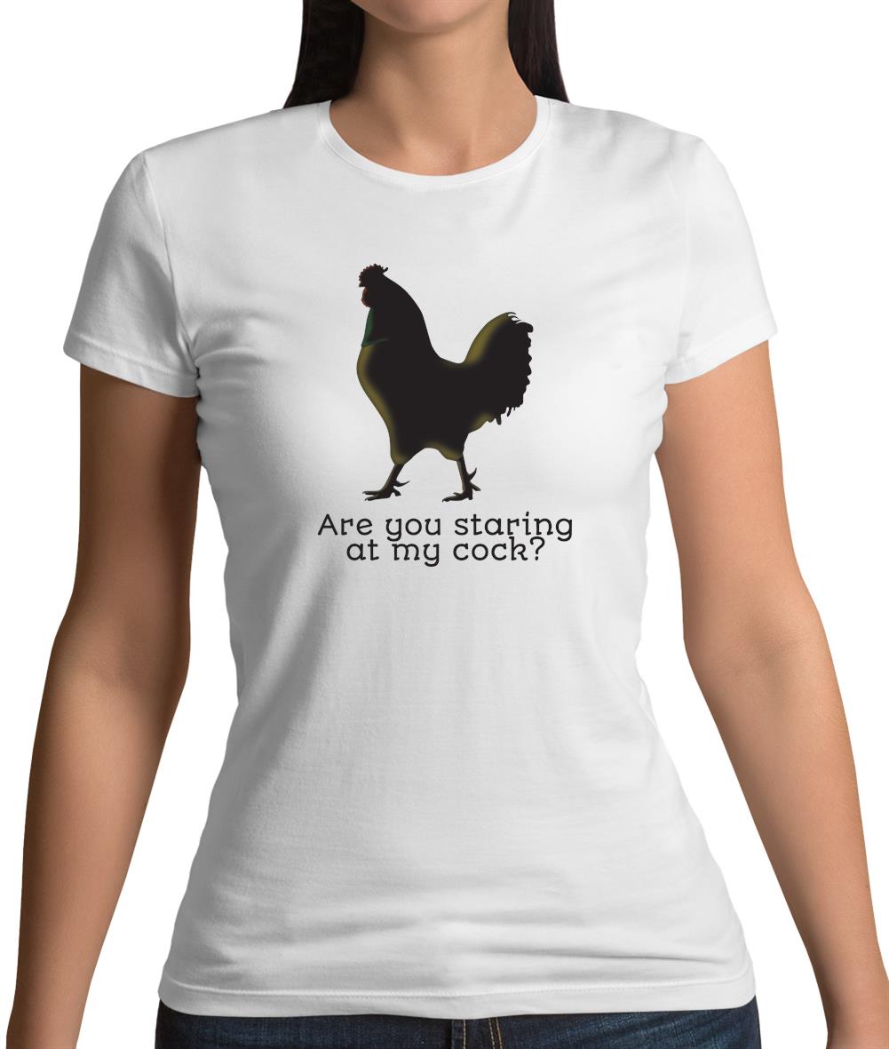 Staring At My Cock Womens T-Shirt Staring At My Cock Womens T-Shirt