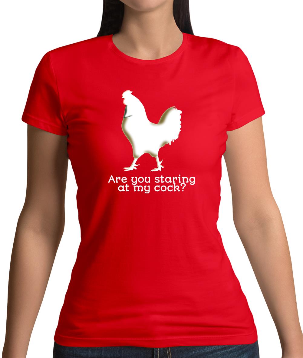 Staring At My Cock Womens T-Shirt Staring At My Cock Womens T-Shirt