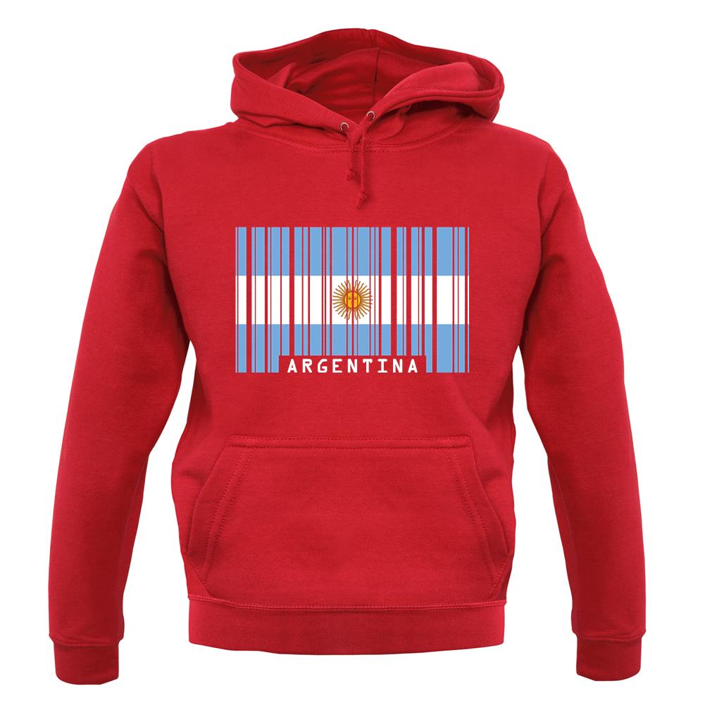 Argentina Barcode Style Flag unisex hoodie Argentina Barcode Style Flag unisex hoodie