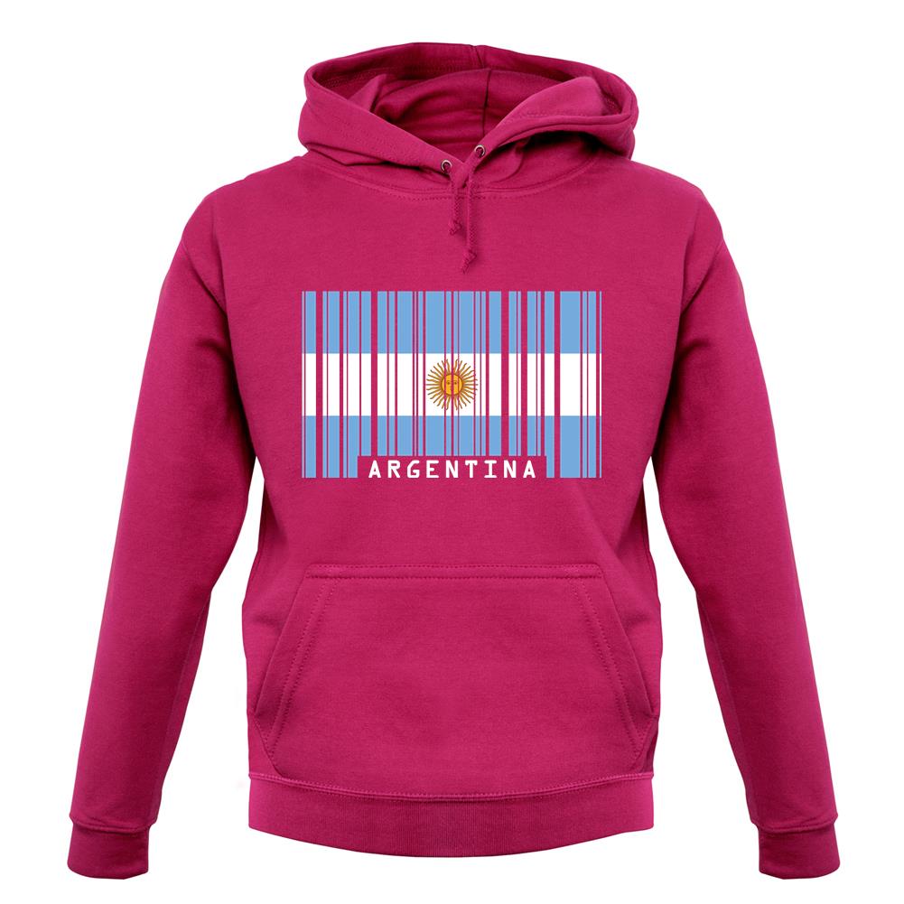 Argentina Barcode Style Flag unisex hoodie Argentina Barcode Style Flag unisex hoodie