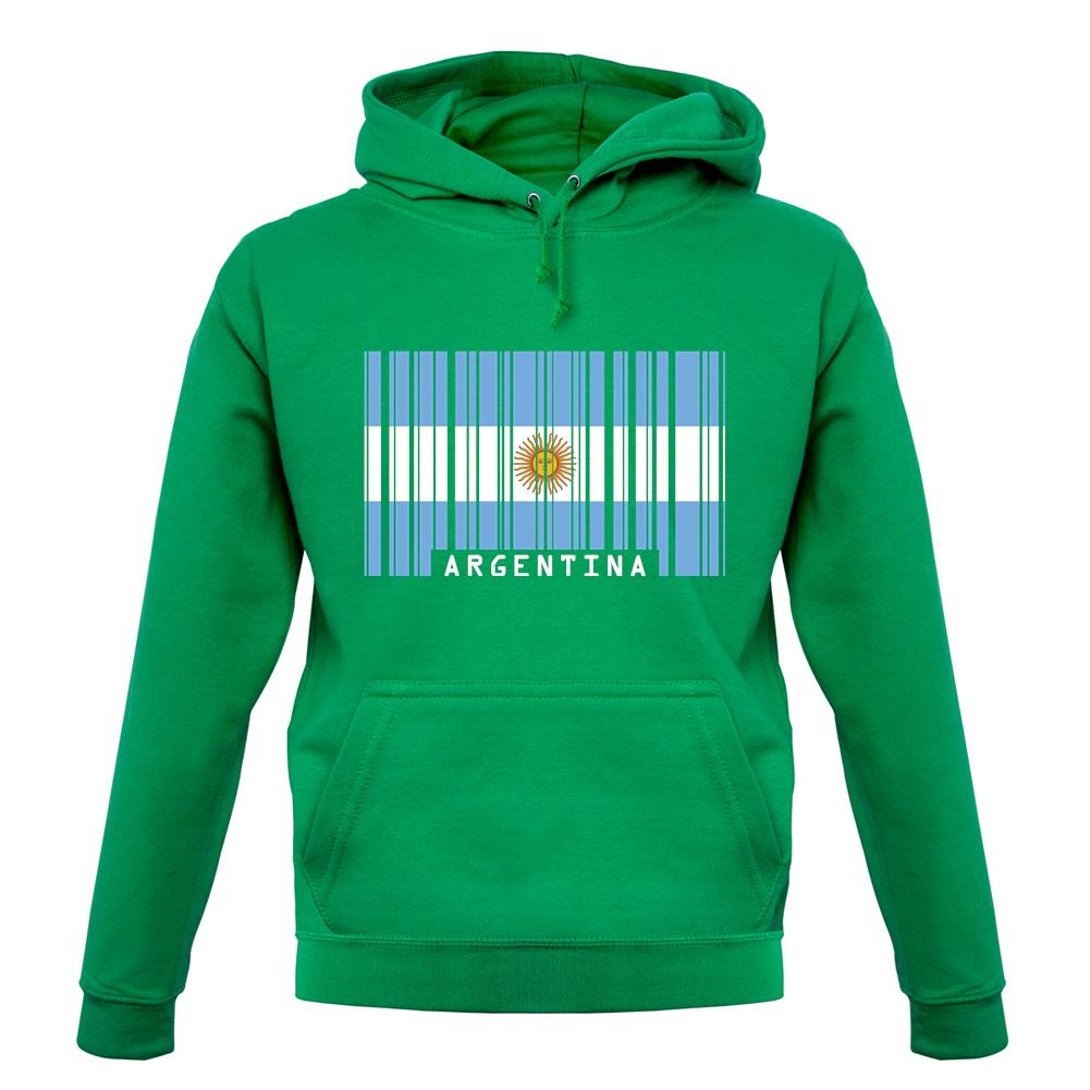 Argentina Barcode Style Flag unisex hoodie Argentina Barcode Style Flag unisex hoodie