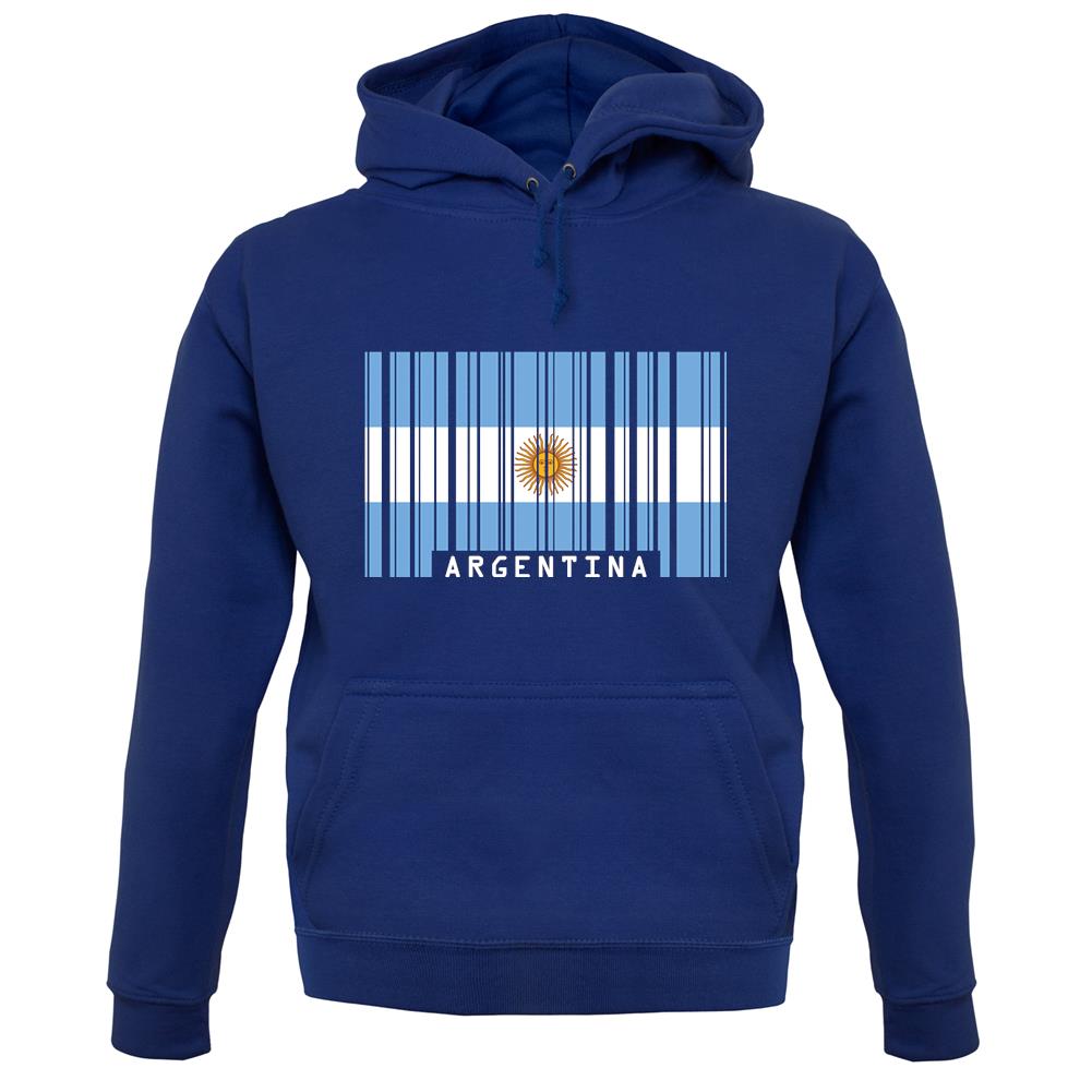 Argentina Barcode Style Flag unisex hoodie Argentina Barcode Style Flag unisex hoodie