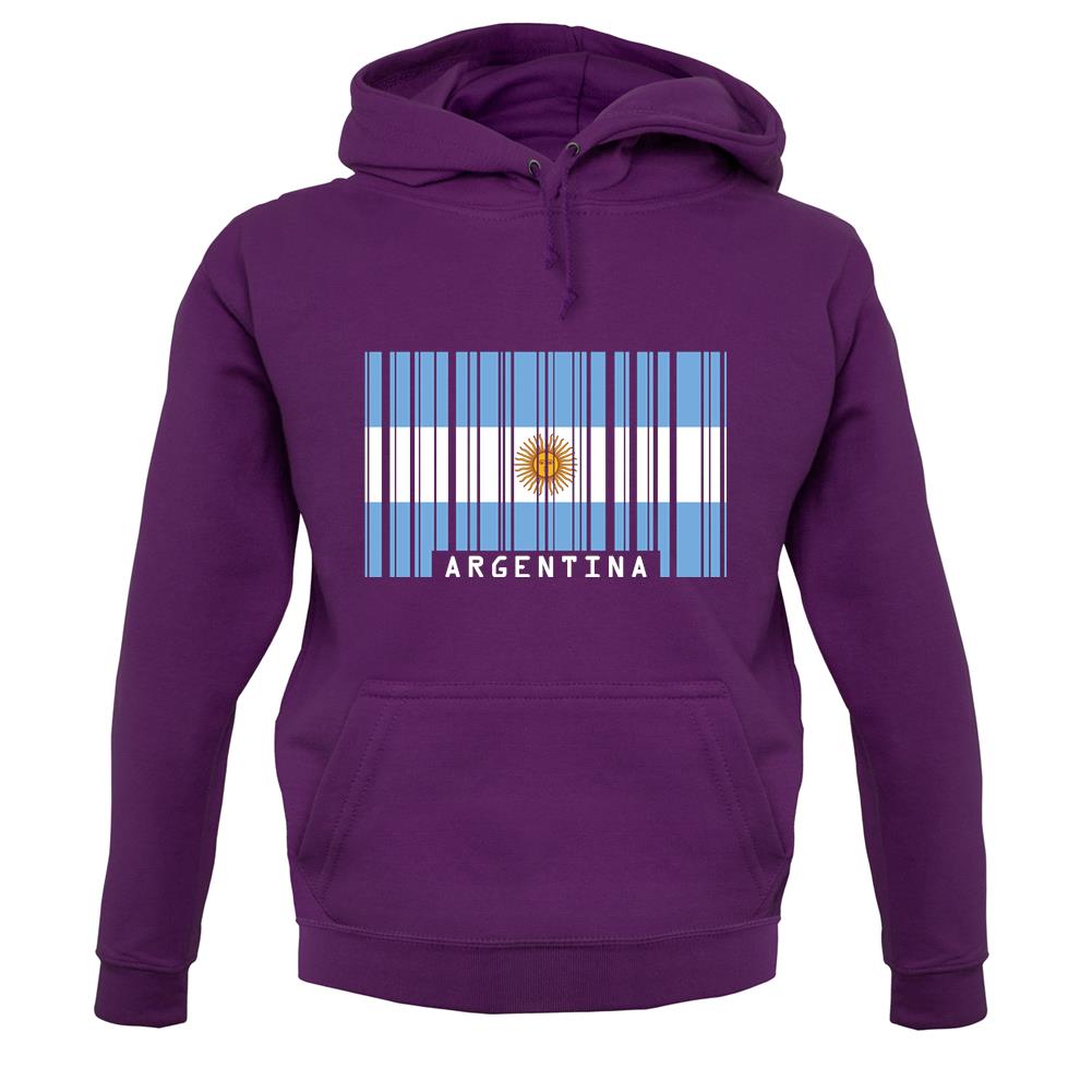 Argentina Barcode Style Flag unisex hoodie Argentina Barcode Style Flag unisex hoodie