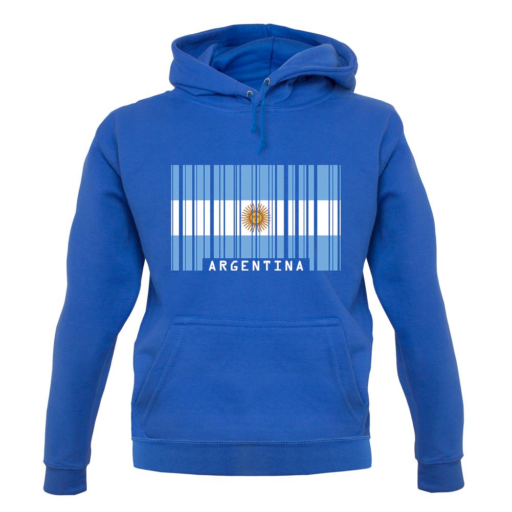 Argentina Barcode Style Flag unisex hoodie Argentina Barcode Style Flag unisex hoodie