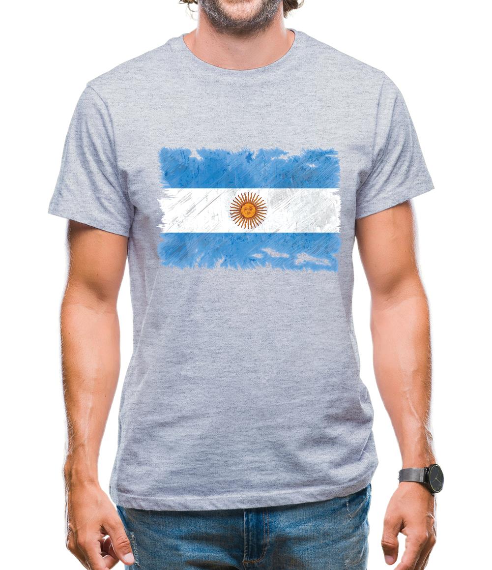 Argentina Grunge Style Flag Mens T-Shirt Argentina Grunge Style Flag Mens T-Shirt