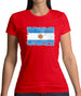 Argentina Grunge Style Flag Womens T-Shirt Argentina Grunge Style Flag Womens T-Shirt
