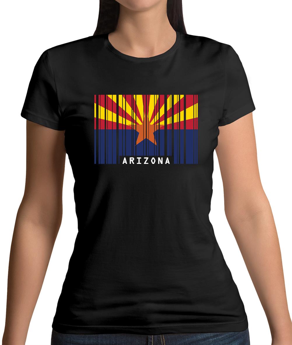 Arizona Barcode Style Flag Womens T-Shirt Arizona Barcode Style Flag Womens T-Shirt
