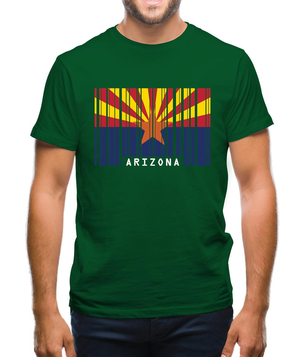 Arizona Barcode Style Flag Mens T-Shirt Arizona Barcode Style Flag Mens T-Shirt