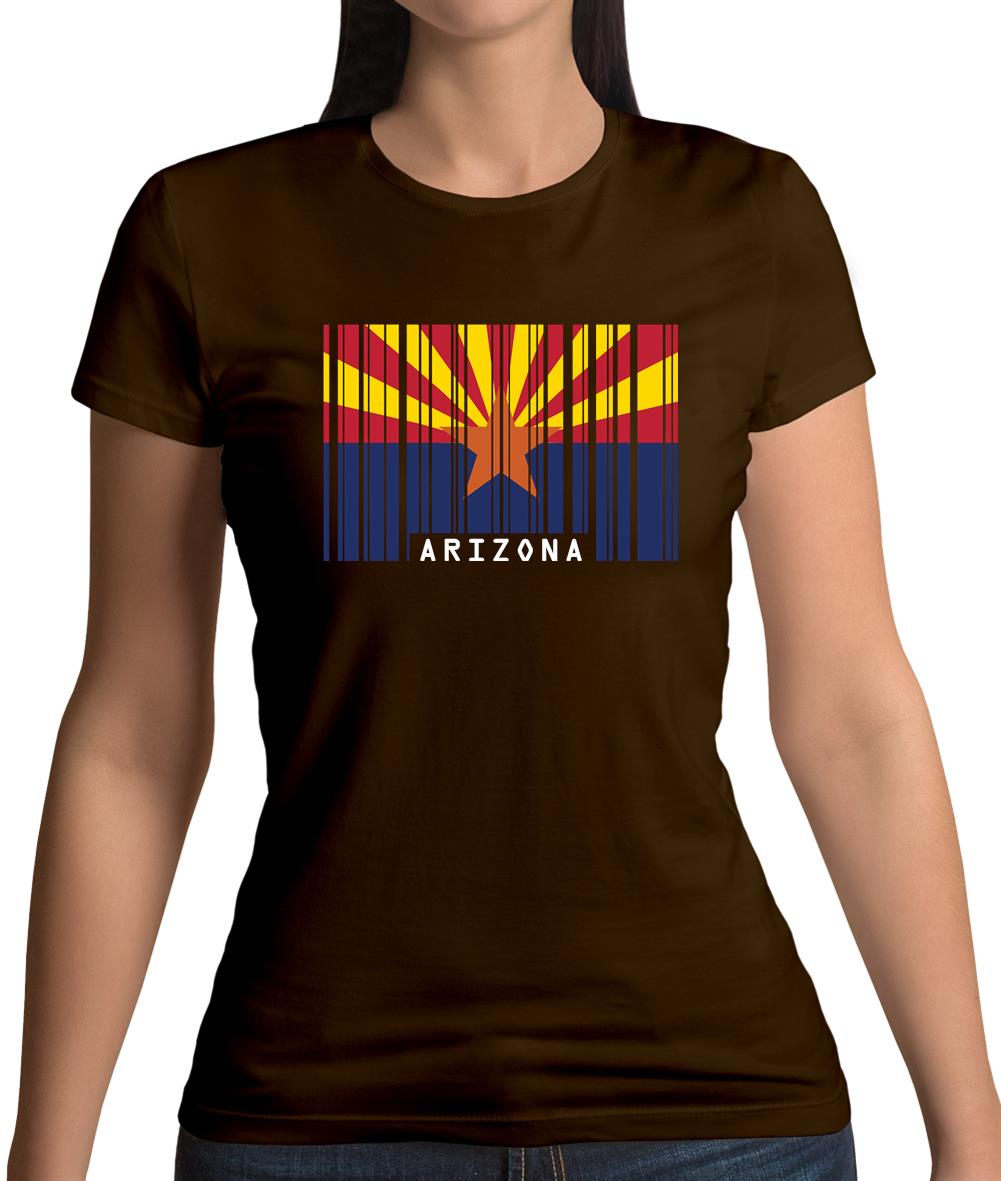 Arizona Barcode Style Flag Womens T-Shirt Arizona Barcode Style Flag Womens T-Shirt