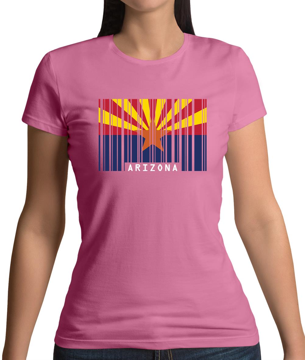 Arizona Barcode Style Flag Womens T-Shirt Arizona Barcode Style Flag Womens T-Shirt