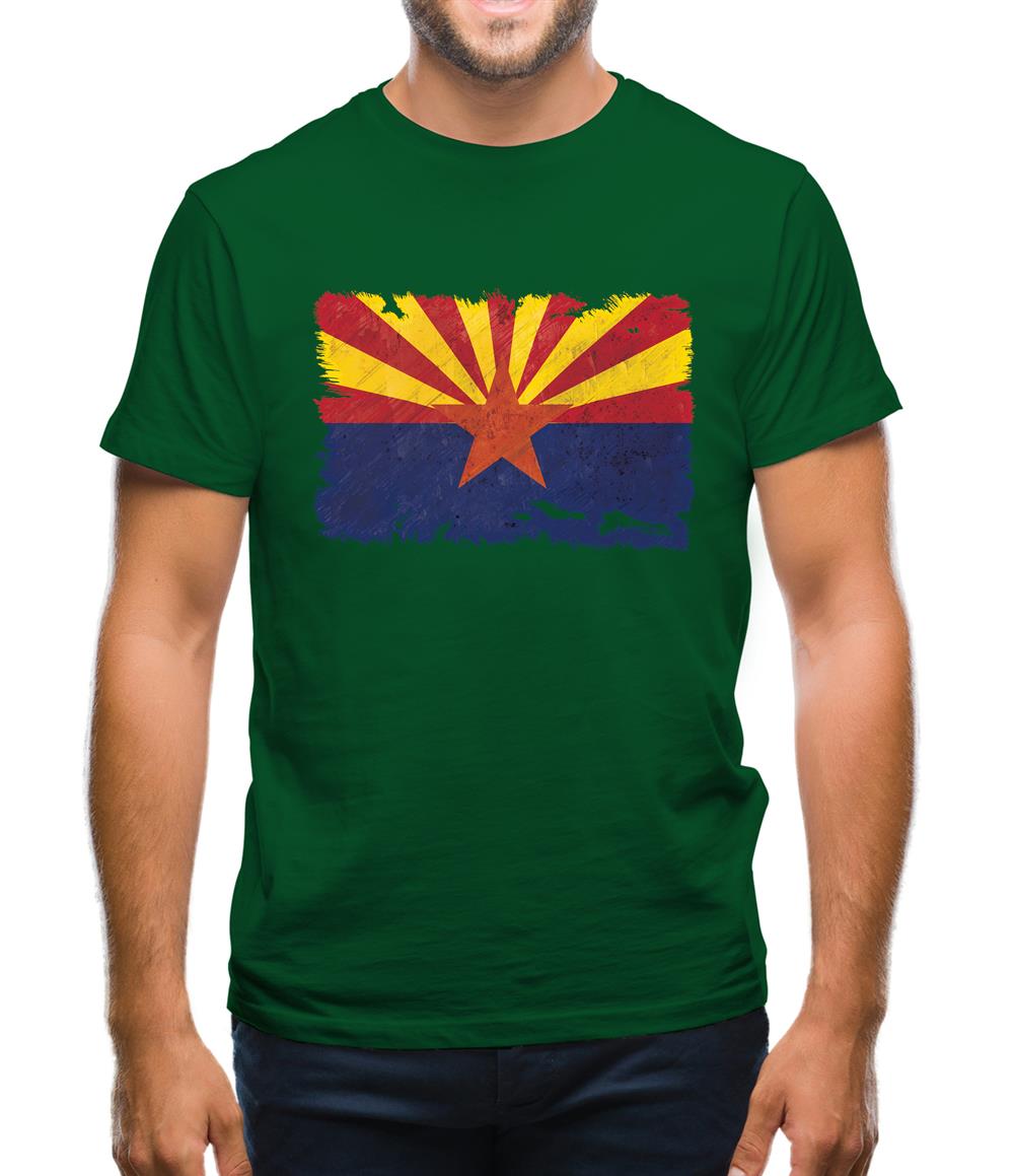 Arizona Grunge Style Flag Mens T-Shirt Arizona Grunge Style Flag Mens T-Shirt