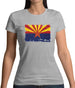 Arizona Grunge Style Flag Womens T-Shirt Arizona Grunge Style Flag Womens T-Shirt