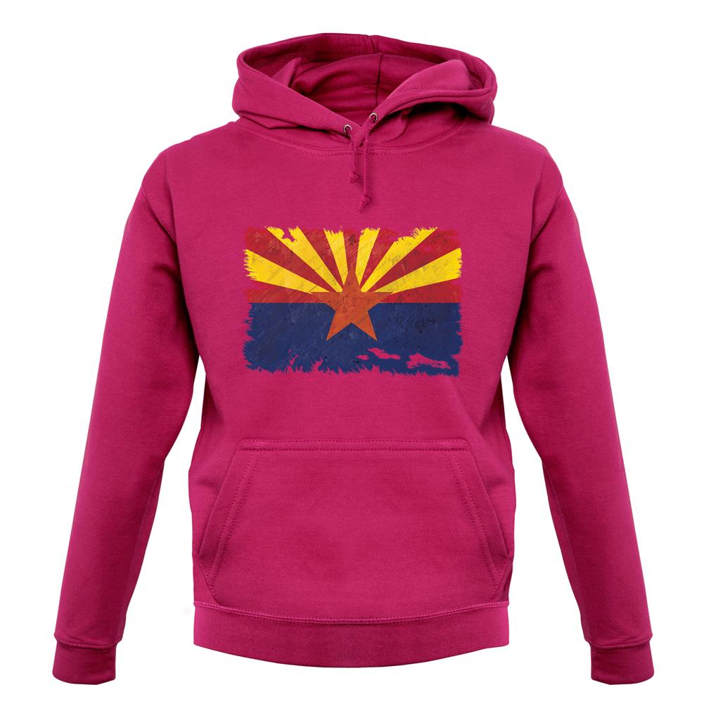 Arizona Grunge Style Flag unisex hoodie Arizona Grunge Style Flag unisex hoodie