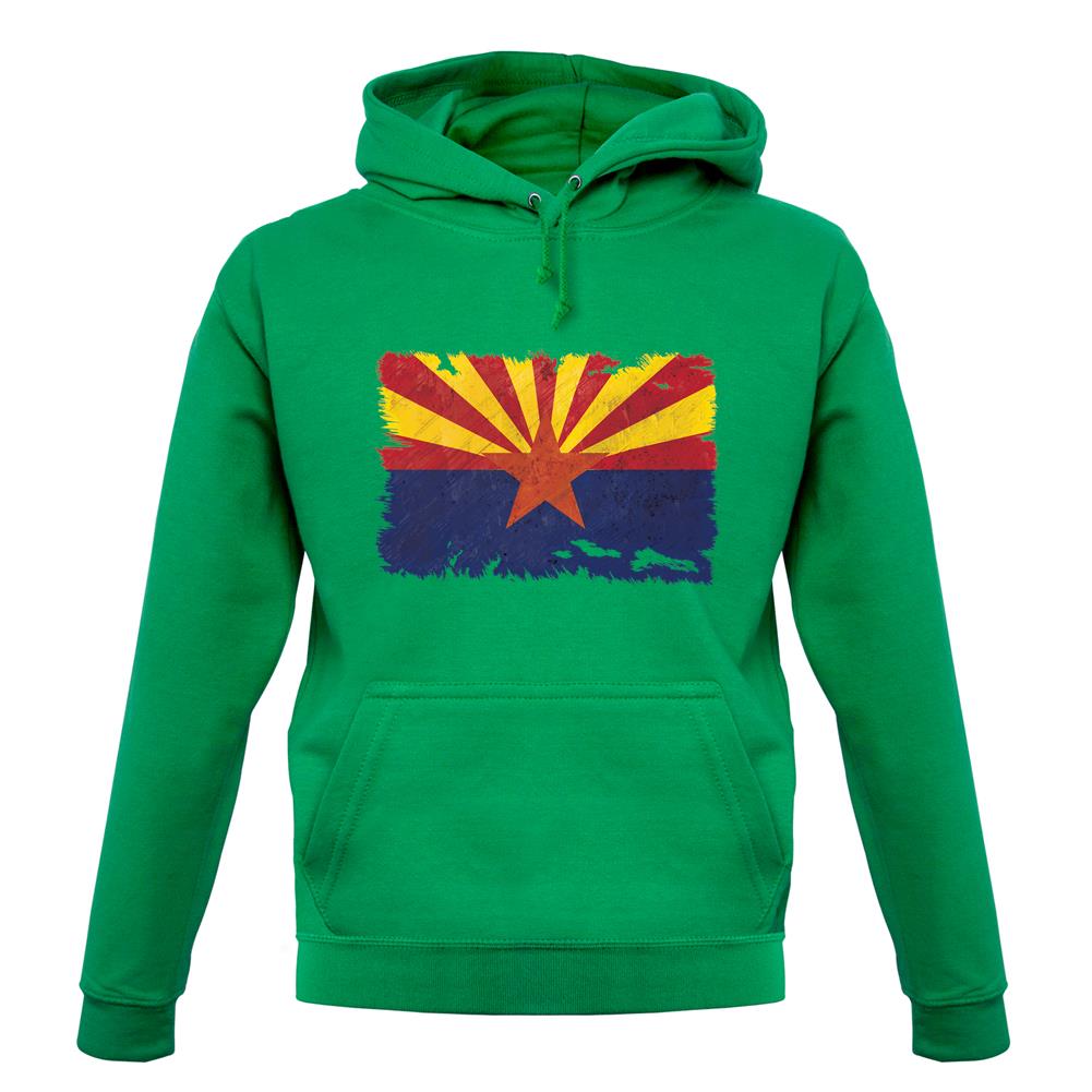 Arizona Grunge Style Flag unisex hoodie Arizona Grunge Style Flag unisex hoodie