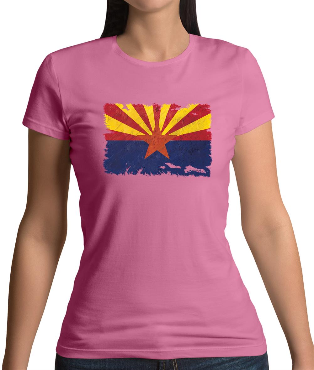 Arizona Grunge Style Flag Womens T-Shirt Arizona Grunge Style Flag Womens T-Shirt