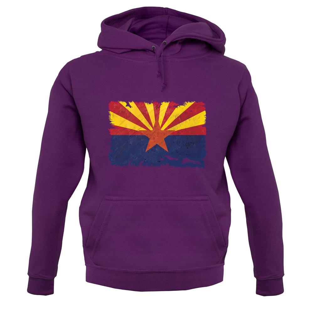 Arizona Grunge Style Flag unisex hoodie Arizona Grunge Style Flag unisex hoodie