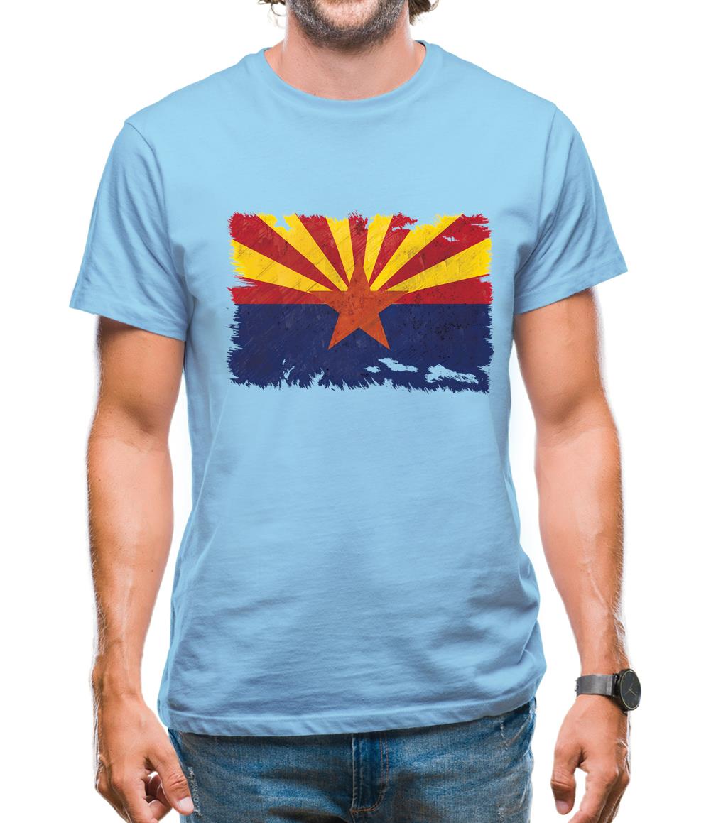 Arizona Grunge Style Flag Mens T-Shirt Arizona Grunge Style Flag Mens T-Shirt
