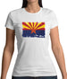 Arizona Grunge Style Flag Womens T-Shirt Arizona Grunge Style Flag Womens T-Shirt