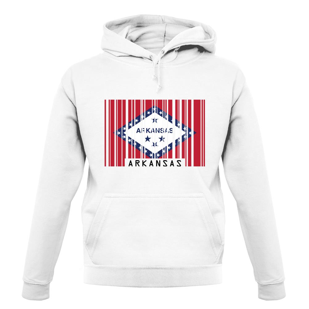 Arkansas Barcode Style Flag unisex hoodie Arkansas Barcode Style Flag unisex hoodie