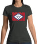 Arkansas Grunge Style Flag Womens T-Shirt Arkansas Grunge Style Flag Womens T-Shirt