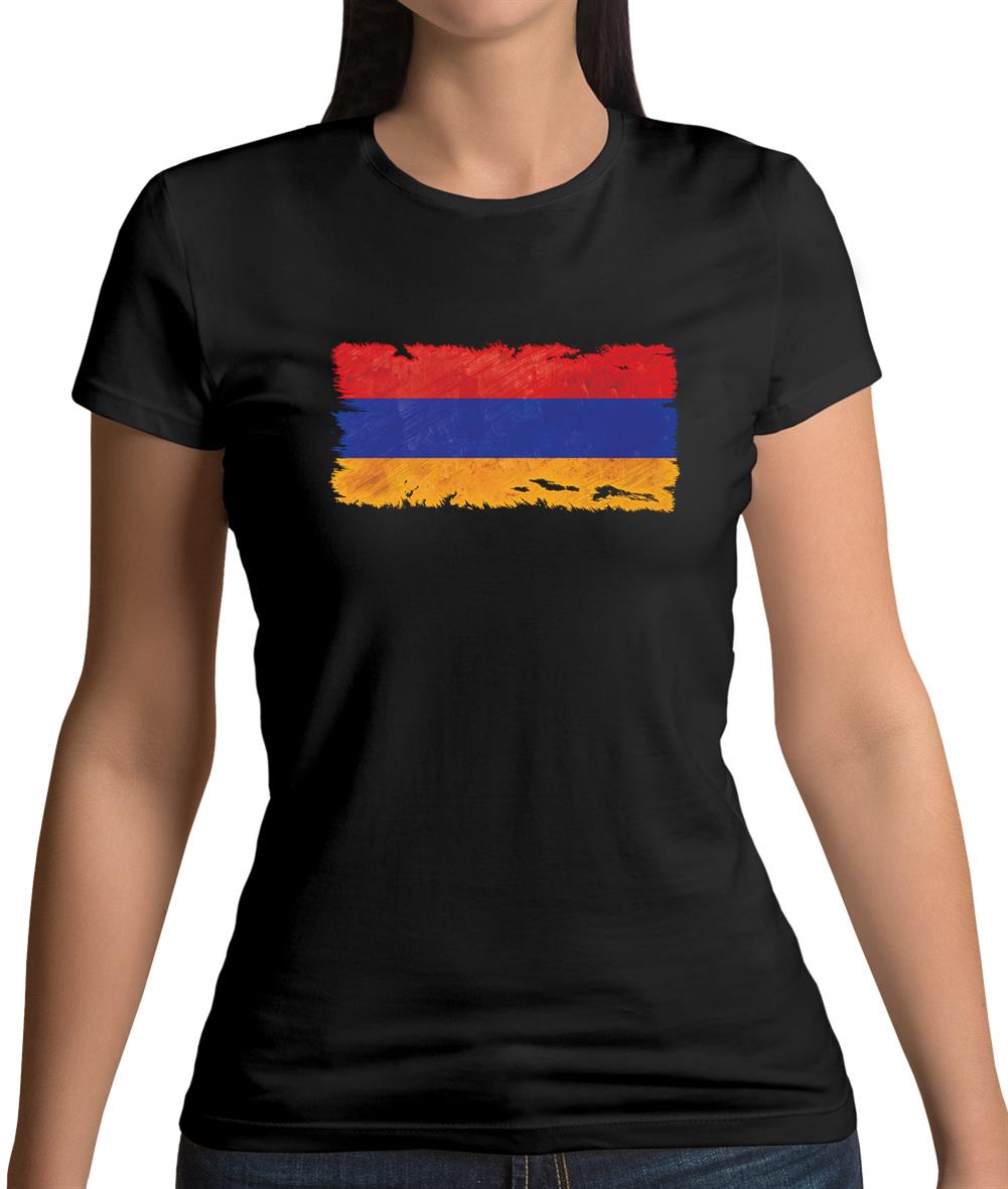 Armenia Grunge Style Flag Womens T-Shirt Armenia Grunge Style Flag Womens T-Shirt