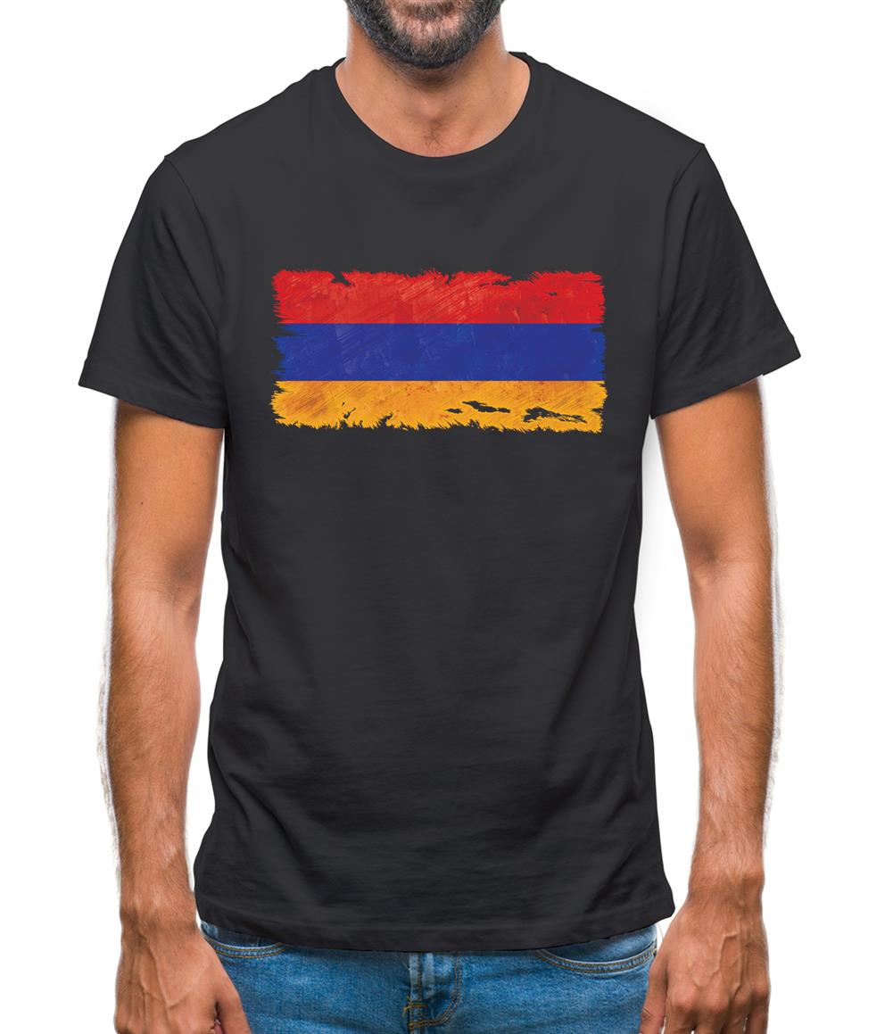 Armenia Grunge Style Flag Mens T-Shirt Armenia Grunge Style Flag Mens T-Shirt