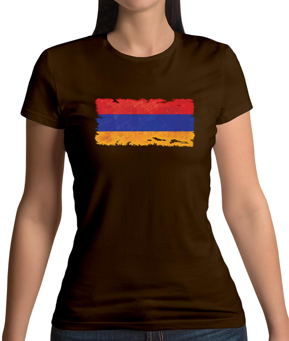 Armenia Grunge Style Flag Womens T-Shirt Armenia Grunge Style Flag Womens T-Shirt