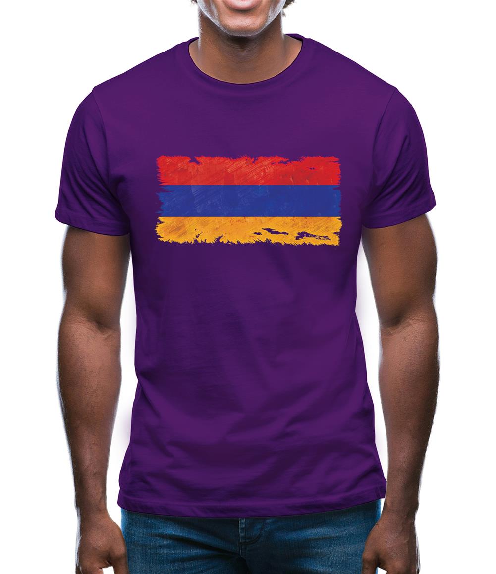 Armenia Grunge Style Flag Mens T-Shirt Armenia Grunge Style Flag Mens T-Shirt