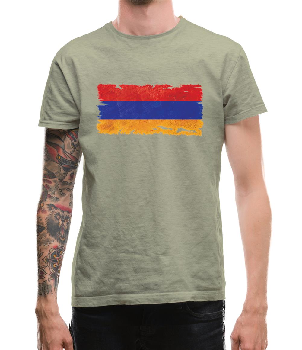 Armenia Grunge Style Flag Mens T-Shirt Armenia Grunge Style Flag Mens T-Shirt