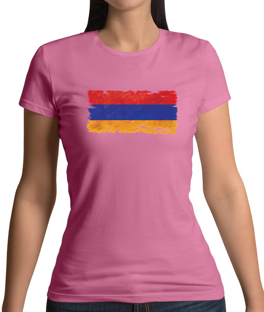 Armenia Grunge Style Flag Womens T-Shirt Armenia Grunge Style Flag Womens T-Shirt