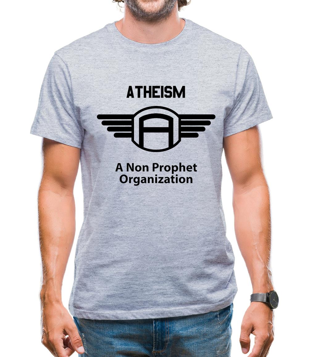 Atheism A Non Prophet Organisation Mens T-Shirt Atheism A Non Prophet Organisation Mens T-Shirt