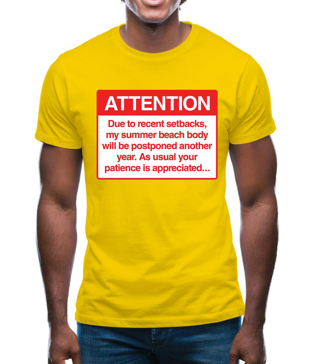 Summer Body Postponed Mens T-Shirt Summer Body Postponed Mens T-Shirt