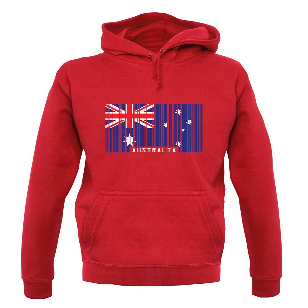 Australia Barcode Style Flag unisex hoodie Australia Barcode Style Flag unisex hoodie