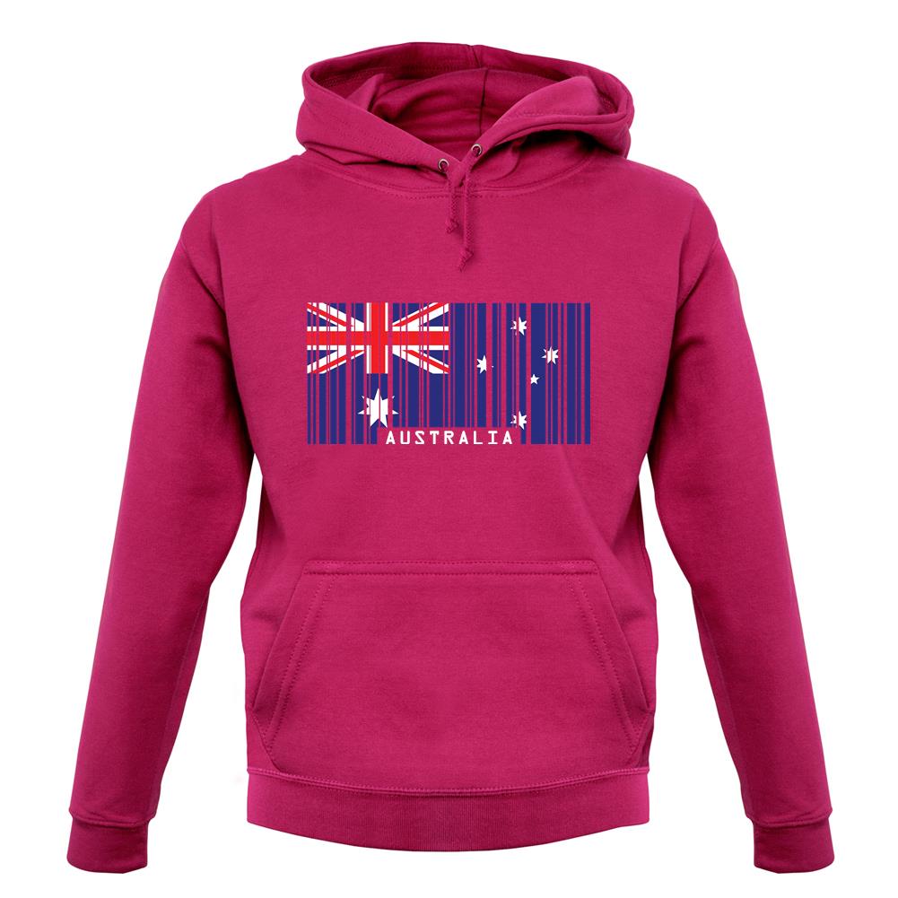 Australia Barcode Style Flag unisex hoodie Australia Barcode Style Flag unisex hoodie