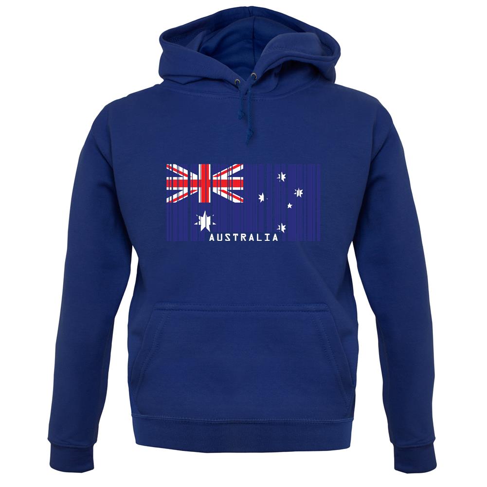 Australia Barcode Style Flag unisex hoodie Australia Barcode Style Flag unisex hoodie