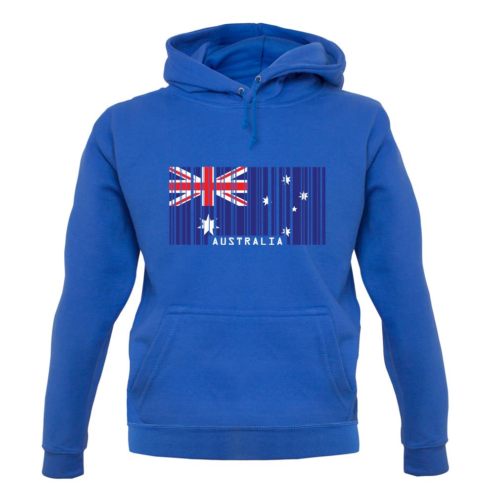 Australia Barcode Style Flag unisex hoodie Australia Barcode Style Flag unisex hoodie