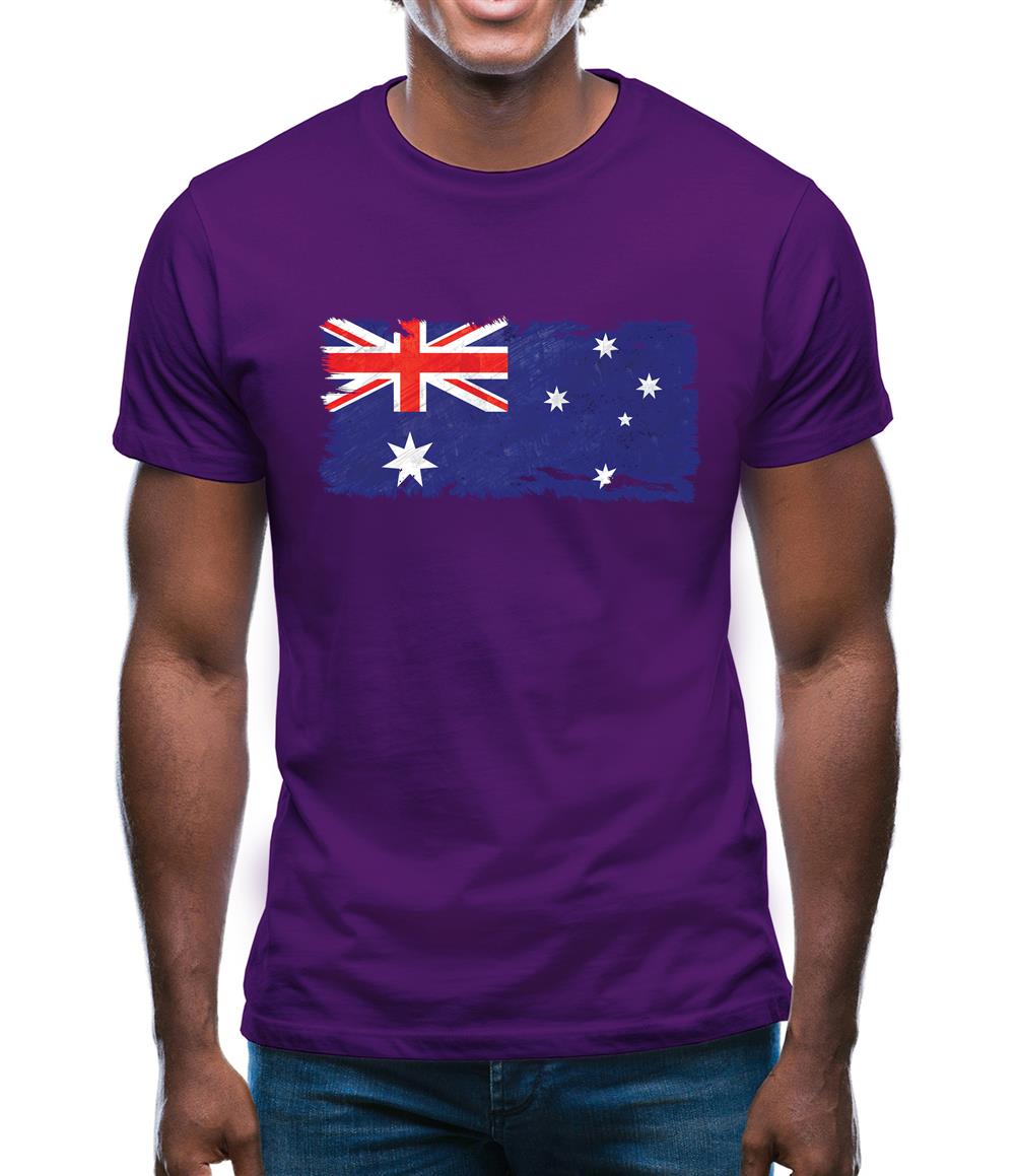 Australia Grunge Style Flag Mens T-Shirt Australia Grunge Style Flag Mens T-Shirt