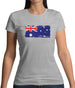 Australia Grunge Style Flag Womens T-Shirt Australia Grunge Style Flag Womens T-Shirt