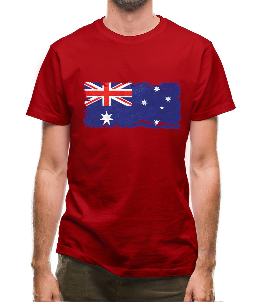 Australia Grunge Style Flag Mens T-Shirt Australia Grunge Style Flag Mens T-Shirt