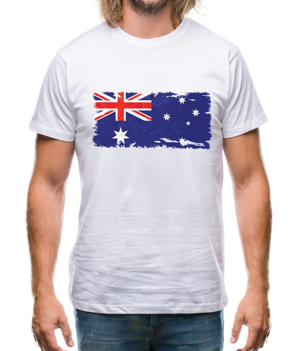 Australia Grunge Style Flag Mens T-Shirt Australia Grunge Style Flag Mens T-Shirt